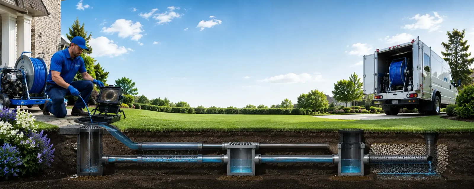 Outdoor drain cleaning information for Wirtz, VA